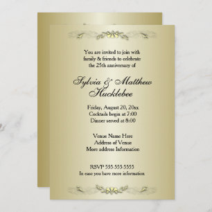 50th Wedding Anniversary Invitation