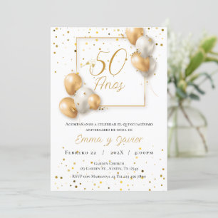 50th Wedding Anniversary Invitation