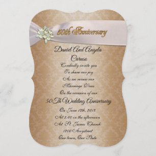 50th Wedding Anniversary Invitation