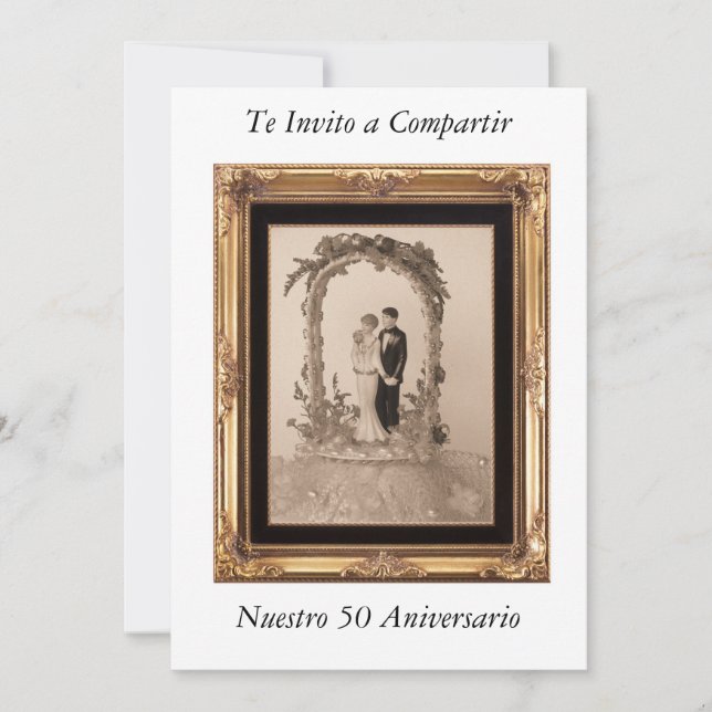 50th wedding anniversary invitation (Front)
