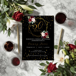 50th Wedding Anniversary Invitation