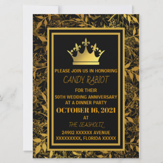 50TH wedding anniversary invitation