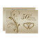 50th Wedding Anniversary Invitation Card