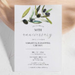 50th Wedding Anniversary Invitations Olive Branch<br><div class="desc">These 50th wedding anniversary invitations feature watercolor olive branches. Use the template fields to add your custom details. Order printed cards online or printable invitations. An elegant choice for events with botanical and garden themes. To see more designs like this visit www.zazzle.com/dotellabelle Unique watercolor art and design by Victoria Grigaliunas...</div>