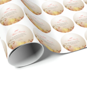 50th Wedding Anniversary, Lord Bless & Keep Wrapping Paper