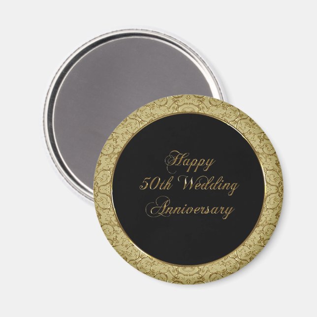 50th Wedding Anniversary Magnet (Front/Back)