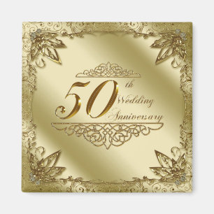 50th Wedding Anniversary Magnet