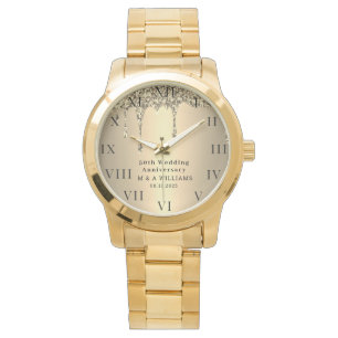 50th Wedding Anniversary Modern Elegant Fiftieth Watch