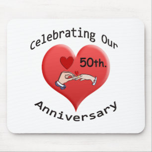 50th. Wedding Anniversary Mouse Pad