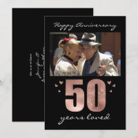 50th Wedding Anniversary One Photo Party