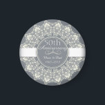 50th Wedding Anniversary ornamental round lace Magnet<br><div class="desc">50th Wedding Anniversary Classic Elegant Luxury ornamental round lace with arabesque elements design. You are welcome to visit my store for more beautiful products.</div>