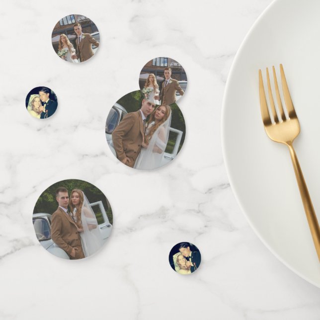 50th Wedding Anniversary Party Decor Custom Photo Confetti (Group)