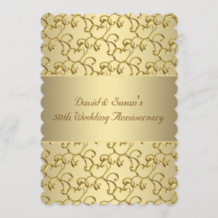 50th Wedding Anniversary Party Invitation