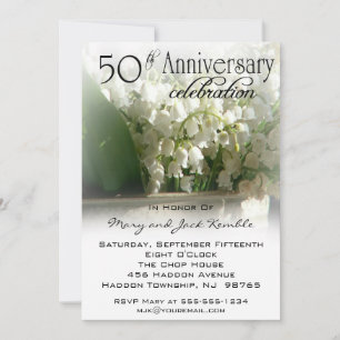 50th Wedding Anniversary Party Invitations