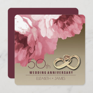 50th Wedding Anniversary Party Invitations