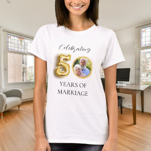 50th wedding anniversary photo gold T-Shirt
