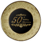 50th Wedding Anniversary Porcelain Plate