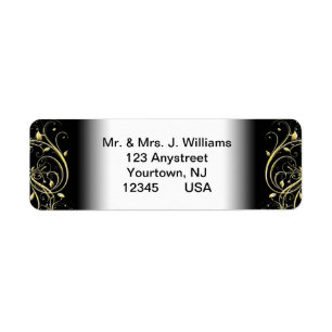 50th Wedding Anniversary Return Address Labels