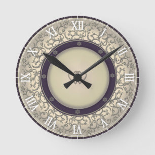50th Wedding Anniversary Round Clock