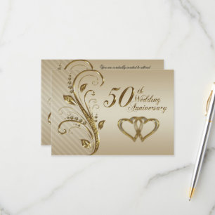 50th Wedding Anniversary RSVP Card
