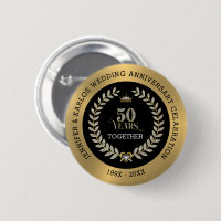 50th wedding Anniversary Sparkling Laurel Wreath
