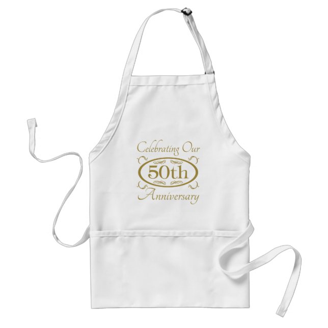 50th Wedding Anniversary Standard Apron (Front)