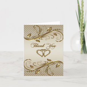 50th Wedding Anniversary Thank You Note Card