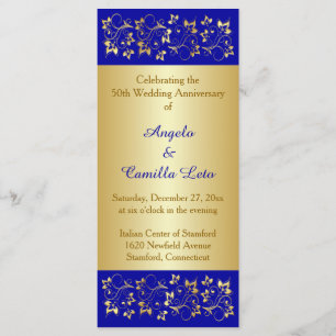 50th Wedding Anniversary Vow Renewal Program