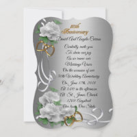 50th Wedding anniversary vow renewal white roses