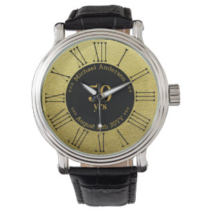 50yrs Retirement or Anniversary Personalised Watch