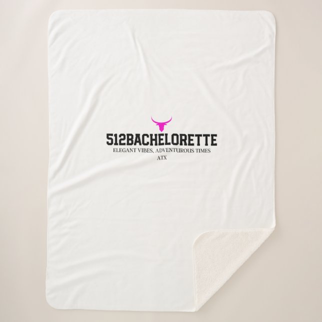 512Bachelorette Party Sherpa Blanket | Bride Tribe (Front)