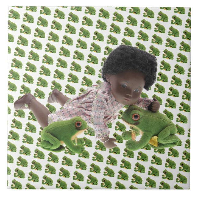 519 Sasha Cara Black Baby Fliese Ceramic Tile (Front)