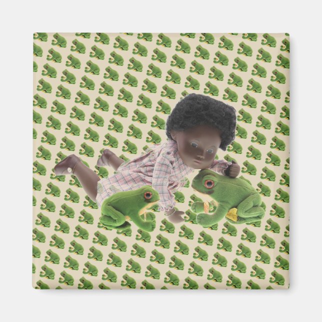 519 Sasha Cara Black  Baby Magnet (Front)