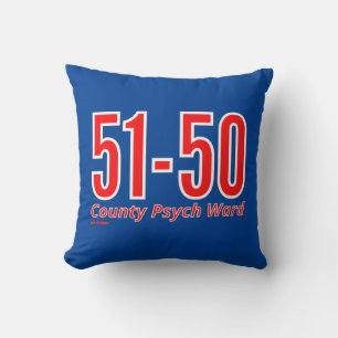 "51-50" funny county psych ward inmate cushion