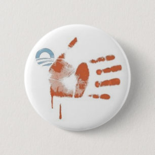 51) Blood Stripes: Flag Print - button