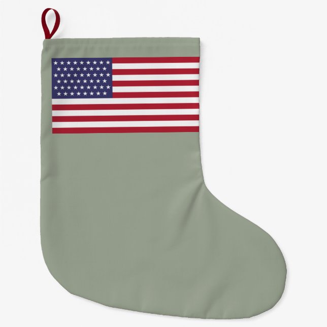 51 Star Flag of the United States of America (USA) Large Christmas Stocking (Front)