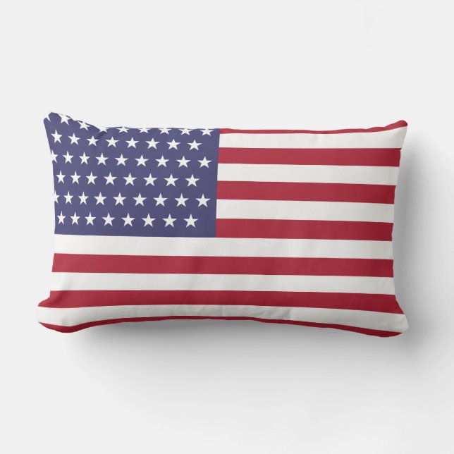 51 Star Flag of the United States of America (USA) Lumbar Cushion (Front)