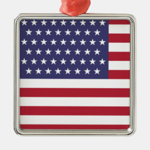 51 Star Flag of the United States of America (USA) Metal Ornament