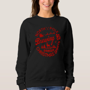 51am North Pole Brewing Co Christmas Pajama Merry  Sweatshirt