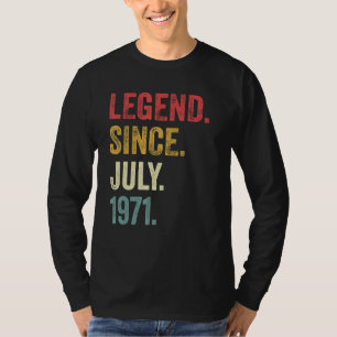 51st Birthday 51 Years Old Legend Since July 1971 T-Shirt