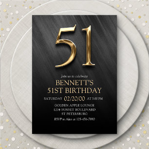 51st Birthday Invitation