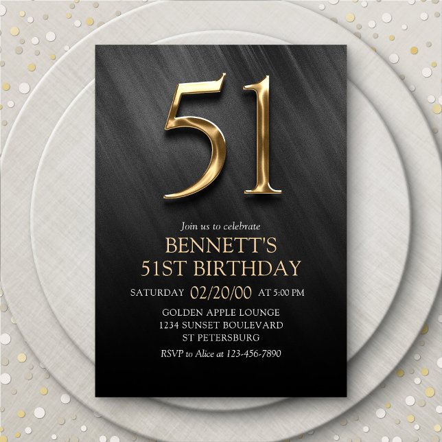 51st Birthday Invitation (Creator Uploaded)