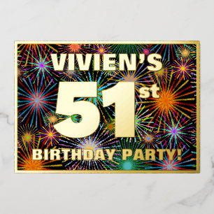 51st Birthday Party — Fun, Colourful Fireworks Loo