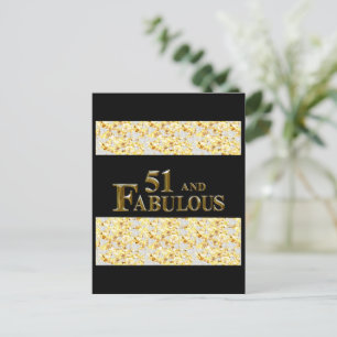 51st Birthday Postcard
