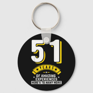 51st Birthday Quote Igovernment Agencys Turning 51 Key Ring