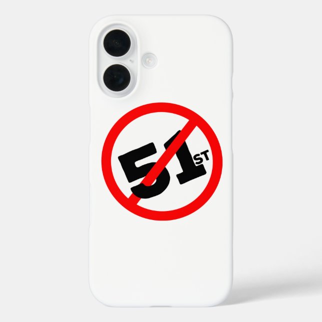 51st State No Way Case-Mate iPhone Case (Back)