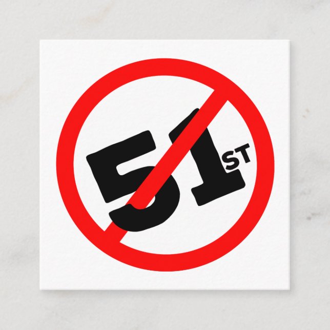 51st State No Way Enclosure Card (Front)
