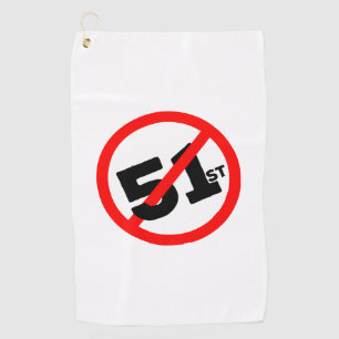 51st State No Way Golf Towel