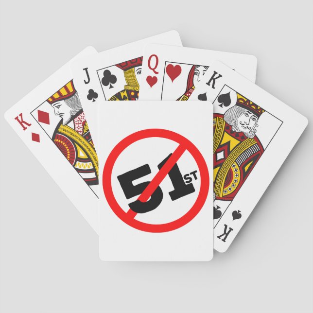 51st State No Way Playing Cards (Back)