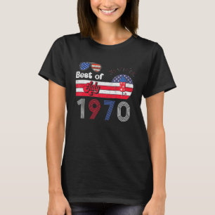 51th Birthday July 1970 Patriotic 4th Of July 51 Y T-Shirt